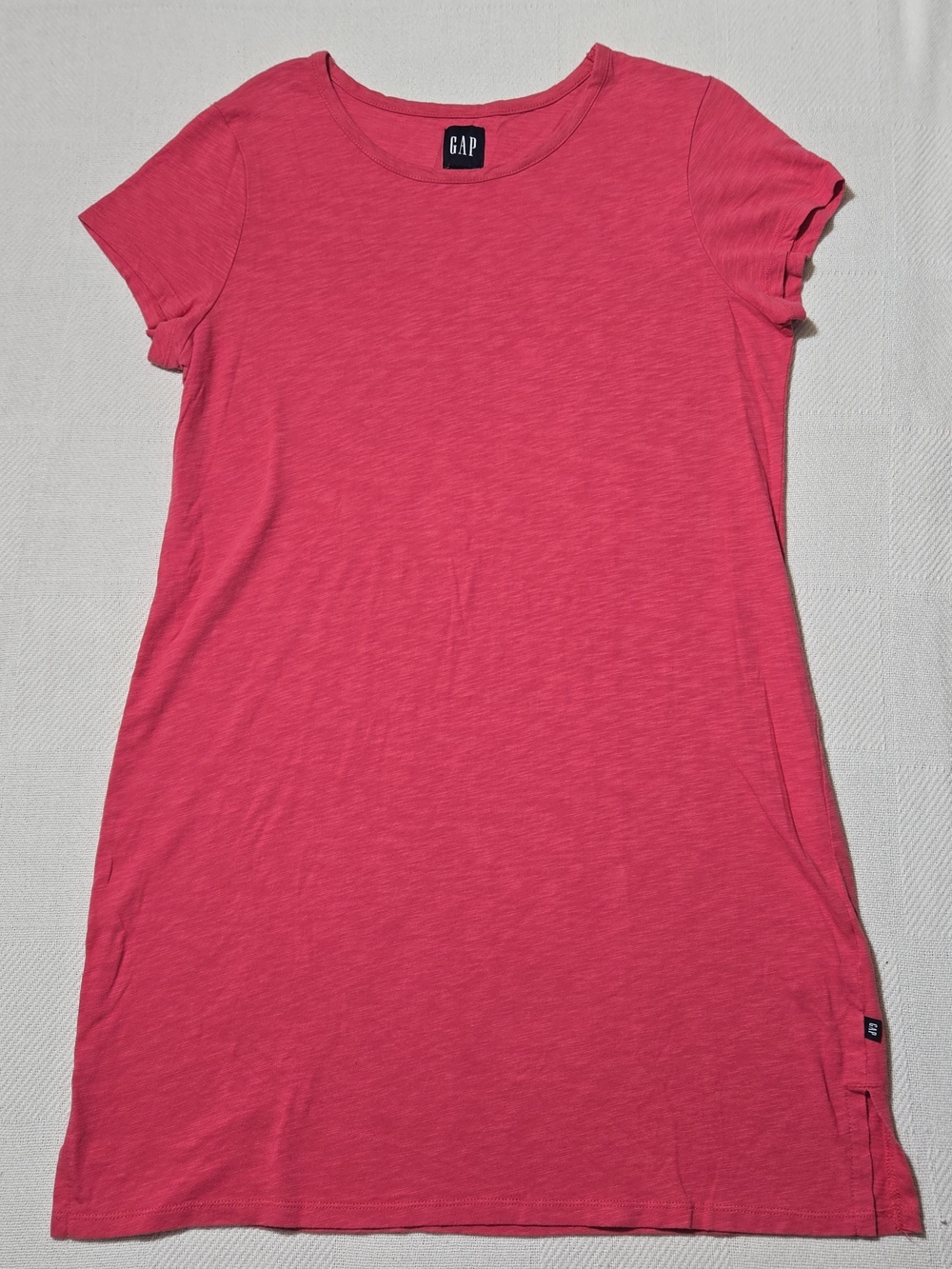 GAP Women's Pink Short Sleeve T-Shirt Dress